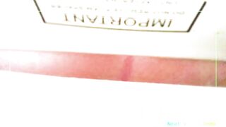 cute girl grabs her poop with toilet paper