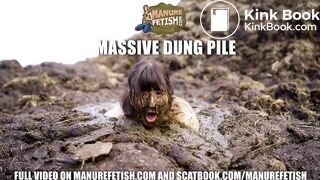 Massive Dung Pile - masturbating in cowshit