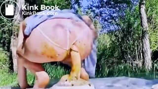 Outdoor anal shitty ride