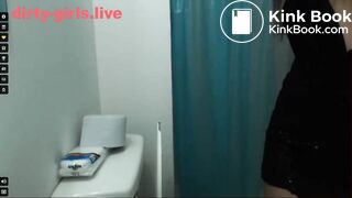 Dirty scat play in bathroom and anal