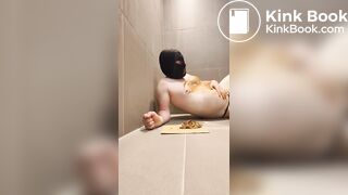 Chastity scat eating and puking