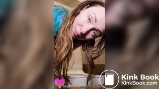 Huge thick log standing