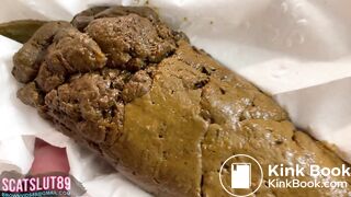 Trans Girl with Hairy Balls Forcing Shit