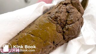 Trans Girl with Hairy Balls Forcing Shit