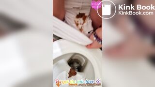 Public crowded train shit