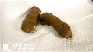 Teen asian girl pooping