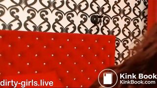 Top model looking girl get shit from ass with dild