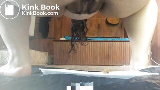 Bbw pooping on the floor