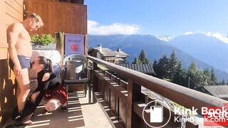 Public Flashing Gardener Gets BDSM Surprise