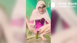 Daily routine of Muslim sissy| Big dildo