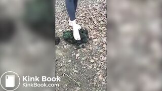 Girl Barefoot in Horse Shit