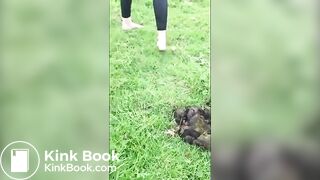 Girl Barefoot in Horse Shit 2