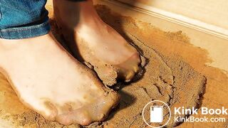 Brown pantyhose asian very mad