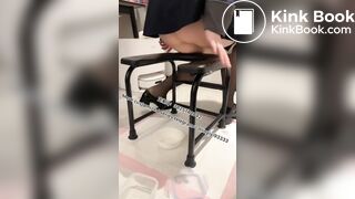 Beautiful girl poops in the toilet 15