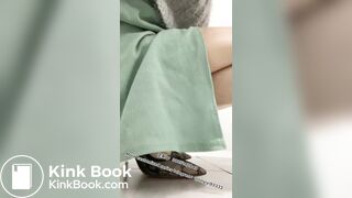 Beautiful girl poops in the toilet 18