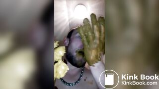 andy playing with and eating shit
