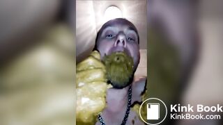 andy playing with and eating shit