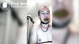 andy playing with and eating shit