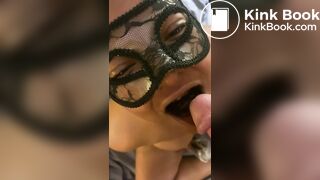 toilet slut gobbles my shit and drinks piss
