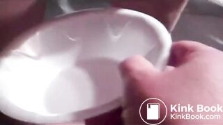 Mature Bowl Shitting and Eating