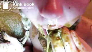 girl Human toilet scat in vomit