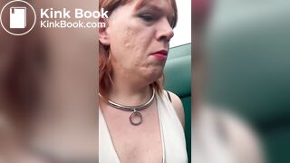 Sissy Dolly eats shit in public