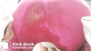 Pink panties becomes messy