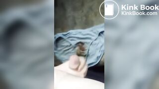 masturbating on abandoned shitty homeless panties