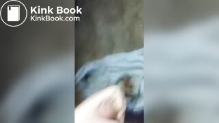 masturbating on abandoned shitty homeless panties
