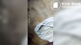 masturbating on abandoned shitty homeless panties