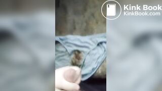 masturbating on abandoned shitty homeless panties