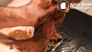 gay scat dirty hand job and cum