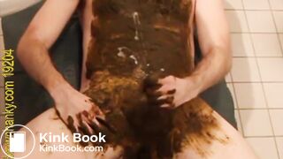 dirty jerk off with nice cum shot on twink