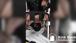 perfect mistress shitting in his mouth