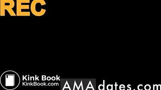 Beautiful babe fists herself on the kitchen table