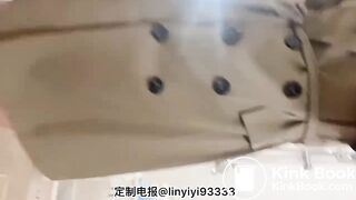 Beautiful girl poops in the toilet 19