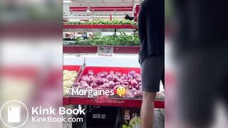 guy pisses on food in grocery store in public