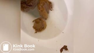 Blonde Chick Has To Shit