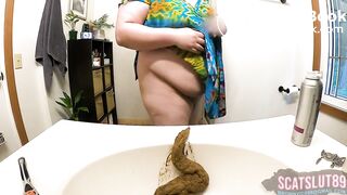 Quietly Shitting in the Sink Before Roommate Wakes