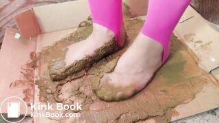 Filthy tan pantyhose dog shit MILF 2