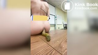 Horny Student Shits After Class