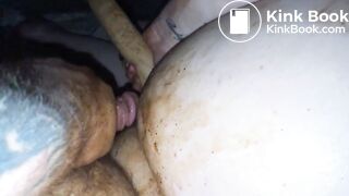 Rubbing my dirty cok on bbw scat filled ass and…