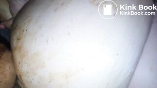 Rubbing my dirty cok on bbw scat filled ass and…