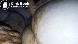 Rubbing my dirty cok on bbw scat filled ass and…