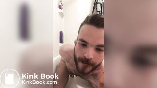 young guy in tub shitting and smearing