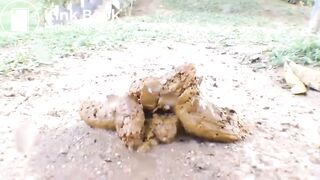 babe takes a shit on a swing