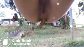 babe takes a shit on a swing