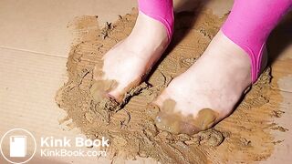 sexy asian very shitty nylon socks slowmotion