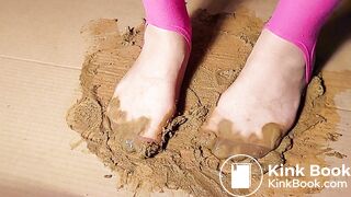 sexy asian very shitty nylon socks slowmotion