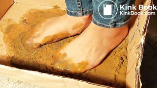 sexy asian nylon high heel gunky box special dog